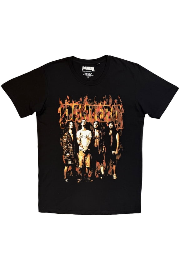 Pantera Unisex T-Shirt: Flames (Black)