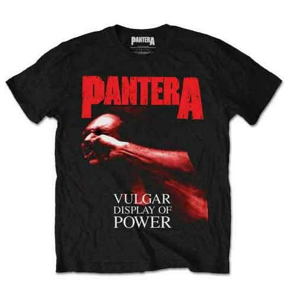 Pantera Unisex T-Shirt Red Vulgar (Small)