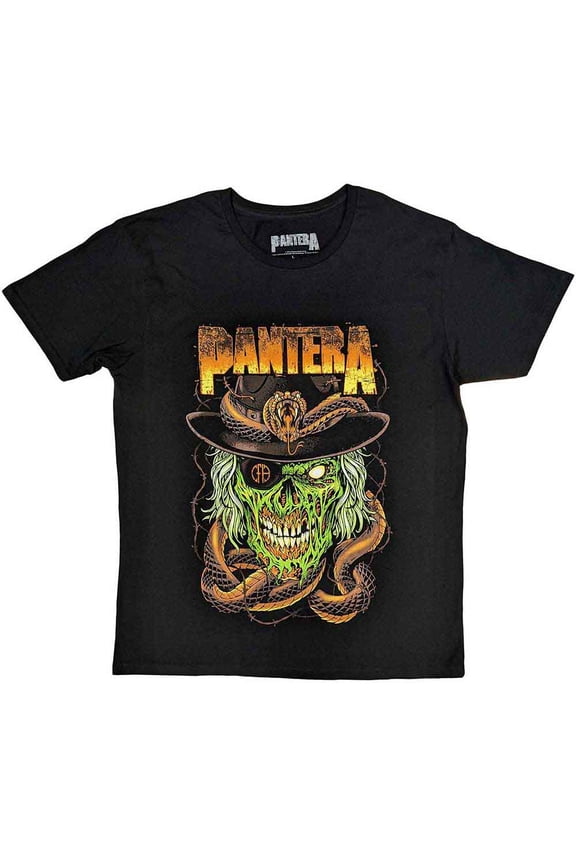 Pantera Unisex T-Shirt: Snake & Skull (XX-Large)