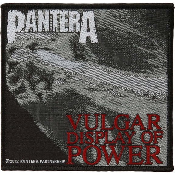 Pantera Vulgar Display Of Power Patch Heavy Metal Band Woven Iron On