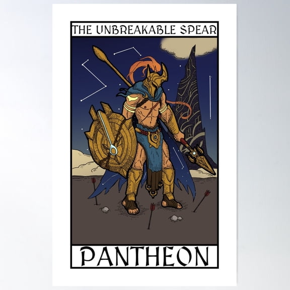 Pantheon The Unbreakable Spear Poster Wall Art, Modern Wall Decor For Living Room Bedroom, 16x24 UNFRAMED