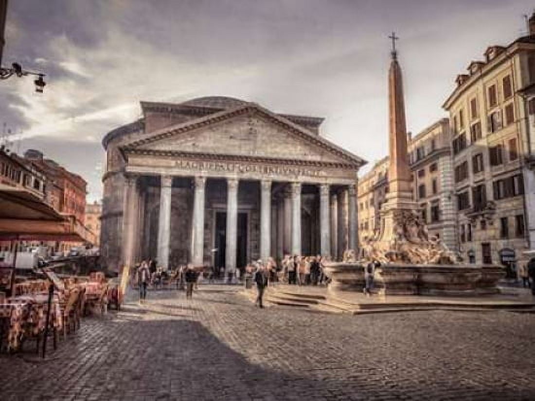 Pantheon in Rome Italy Canvas Art - Assaf Frank (18 x 24)
