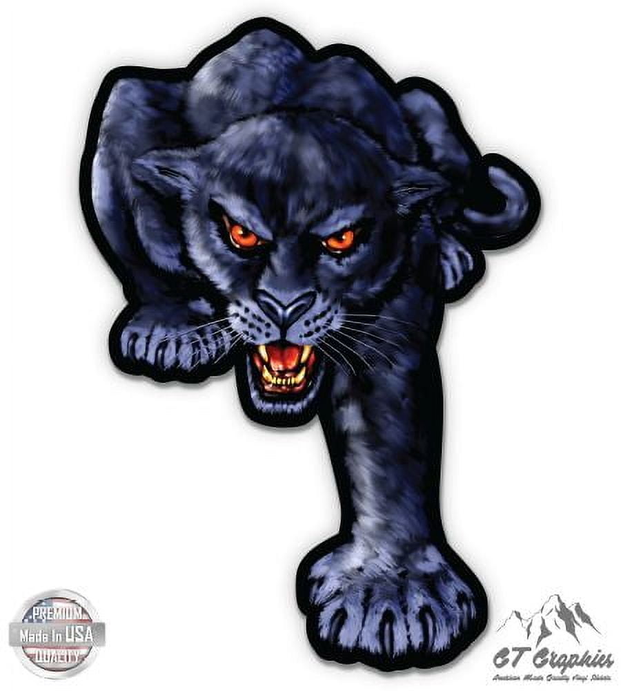 Black Panther Vinyl Decal Sticker – 5 Inch Bumper Sticker | Waterproof, Durable & Easy To Apply | For Cars, Laptops, Windows & More