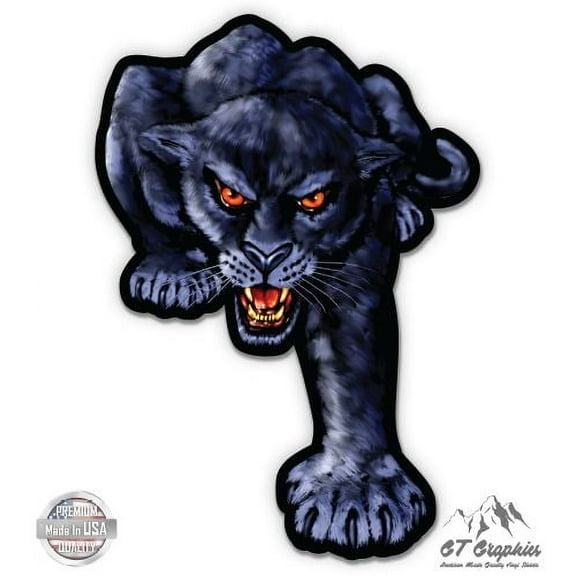 Panther - 5" Vinyl Sticker - For Car Laptop I-Pad - Waterproof Decal