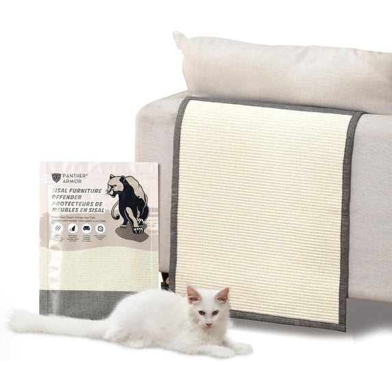 Panther Armor Cat Couch Protector for Cat Scratching Furniture Defense, Gray, Back Rest