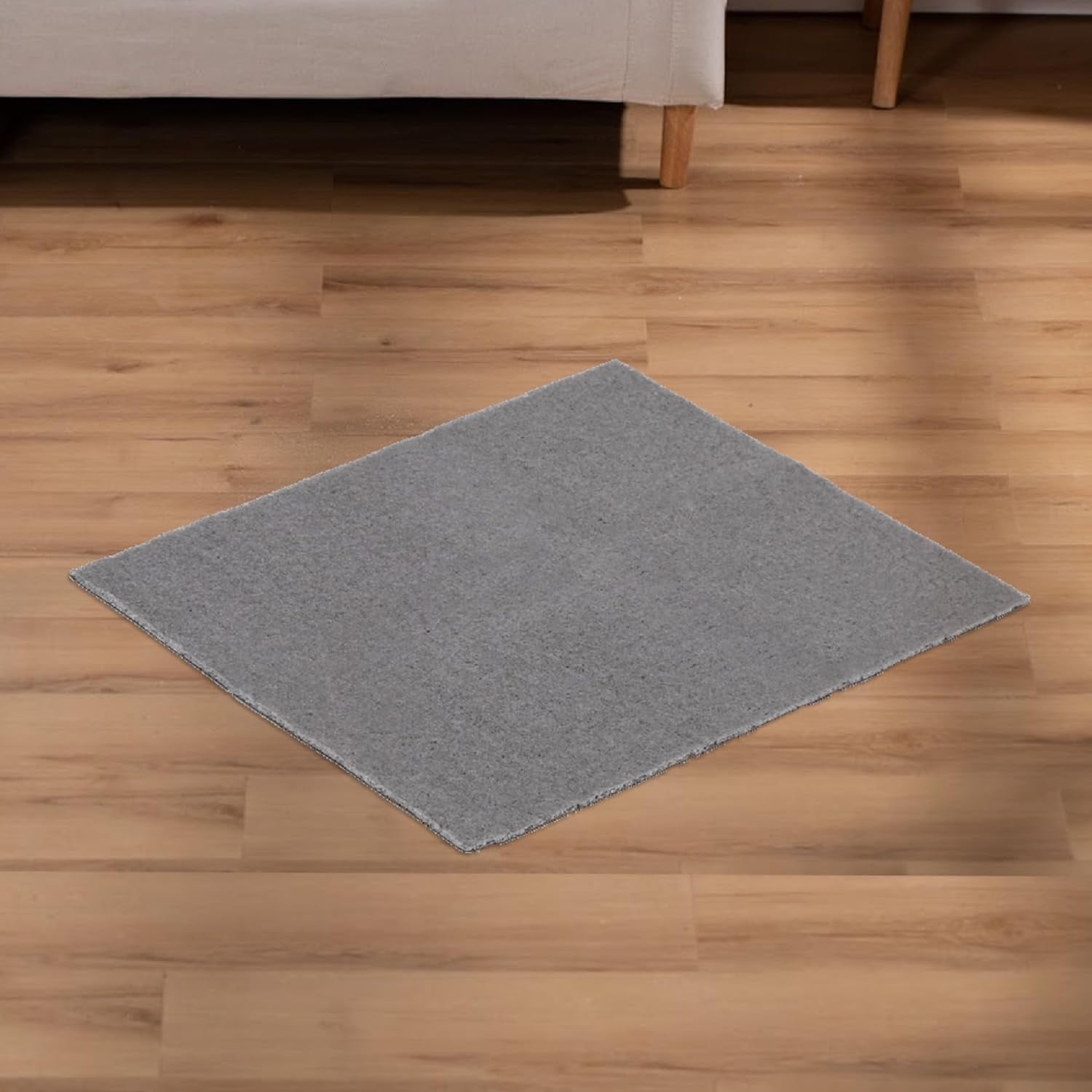 Grey Honeycomb Cat Litter Box Mat, Standard Size
