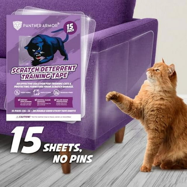 Panther Armor, Cat Scratch Furniture Protector for Sofa, Couch Double