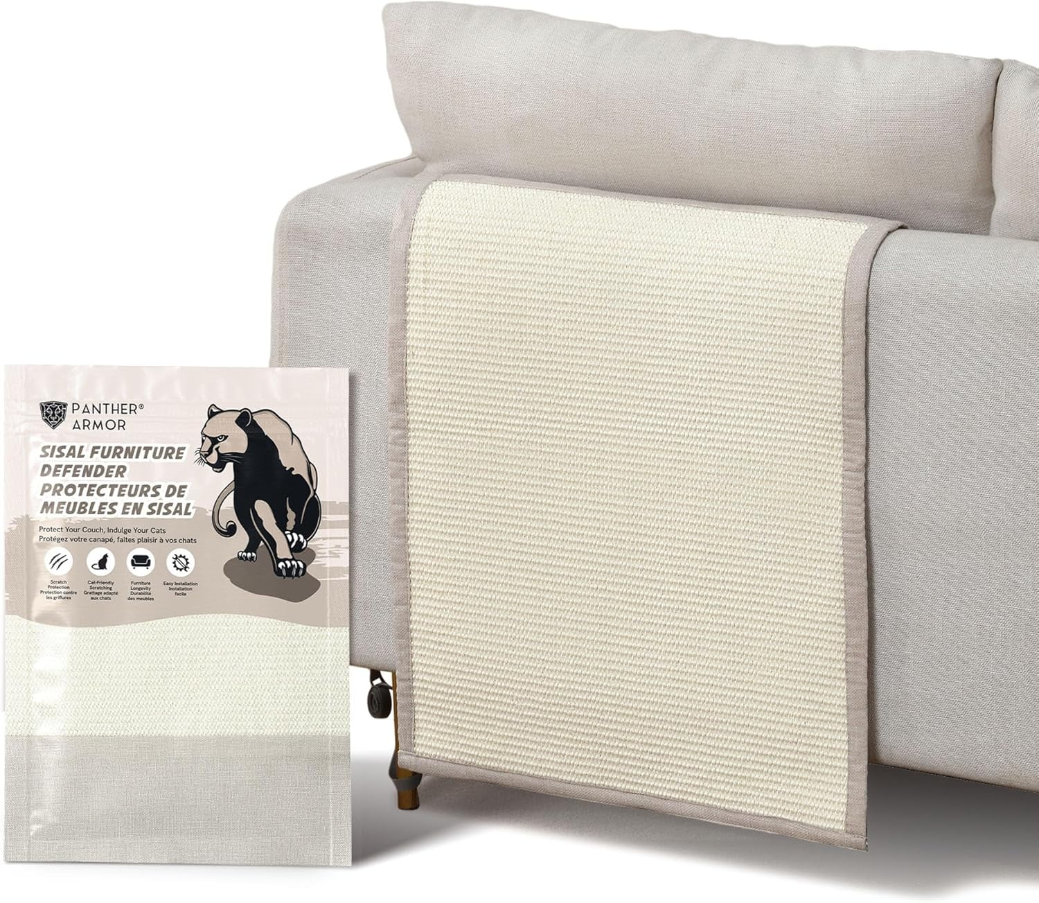 Panther Armor Cat Couch Protector for Cat Scratching Furniture