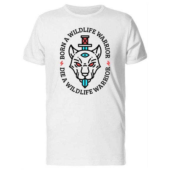 Panther Born A Wildlife Warrior T-Shirt Men -Image by Shutterstock, Male 3X-Large
