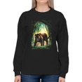 thumbnail image 1 of Panther In The Jungle Sweatshirt Women -Anthony Chirstou Designs, Female 4X-Large, 1 of 4