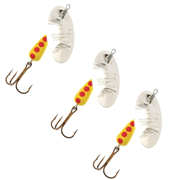 Panther Martin 3PKPMR_9_S Classic Regular Teardrop Spinners 3 Fishing Lures - Pack of 3 - Silver - 9 (3/8 oz)