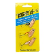 Panther Martin CP3 Copper Spinners Fishing Lure Kit - 1/8 oz - Copper - Pack of 3