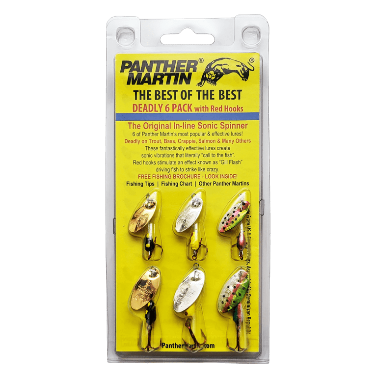 Panther Martin® Assorted, 6 pack, 6 Spinner Kit, 61/4 oz. - Runnings
