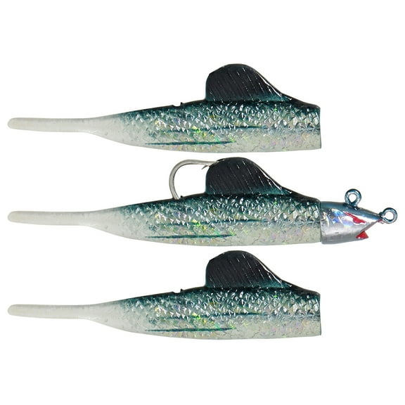 Panther Martin PMBFET_1BF_MUL BigFin 3-in-1 Eel Tail Weedless Swimbaits - Mullet - 1BF (1 oz)