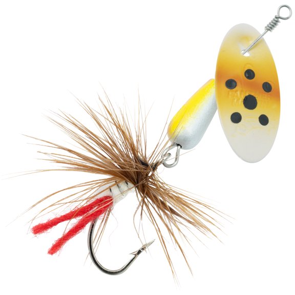 Panther Martin PMBRTSH_4_D Single Hook Dressed Teardrop Spinners Fishing Lure - Brown Trout - 4 (1/8 oz.)