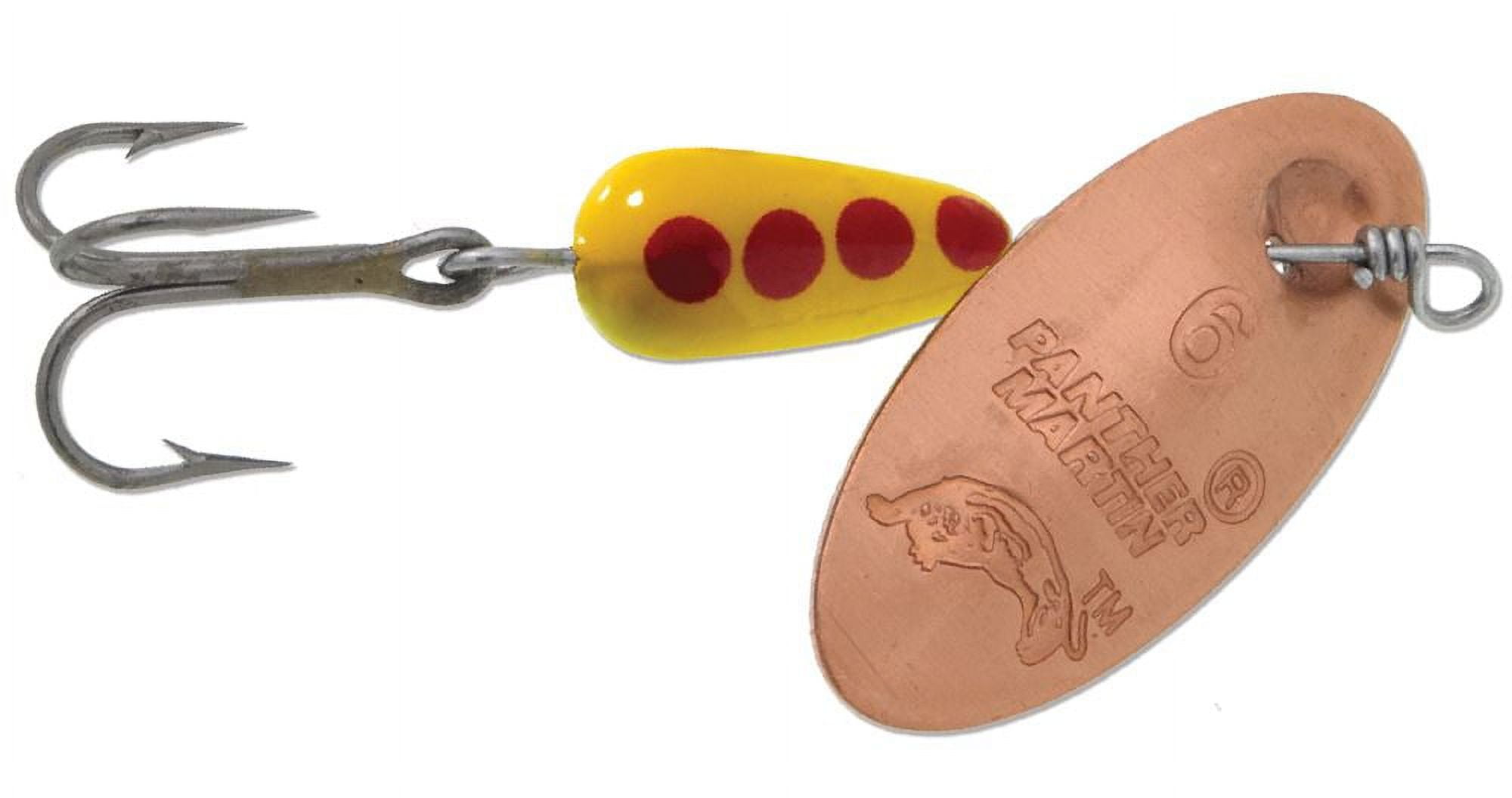 Panther Martin PMCB_2_CY Classic Regular Teardrop Spinners Fishing Lure - 2  (1/16 oz) - Copper/Yellow