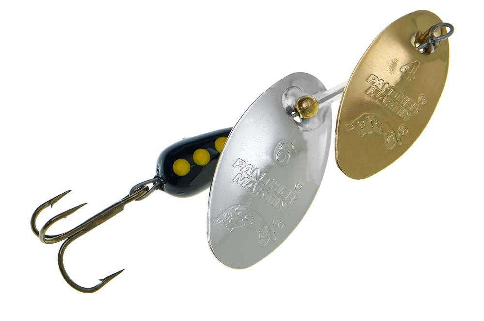 Panther Martin PMDF_1DF_BG DualFlash Fishing Teardrop Spinner Lure -  Black/Gold - 1DF (1/9 oz) 