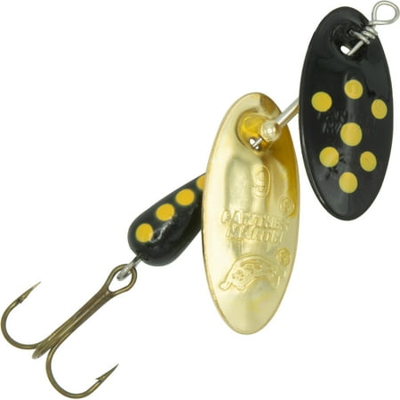 Panther Martin PMDF_6DF_BG DualFlash Fishing Teardrop Spinner Lure - Black/Gold - 6DF (3/8 oz)