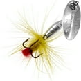 thumbnail image 1 of Panther Martin PMF_4_SY Deluxe Dressed Fly Spinning Fishing Lure - Silver/Yellow - 4 (1/8 Oz), 1 of 7