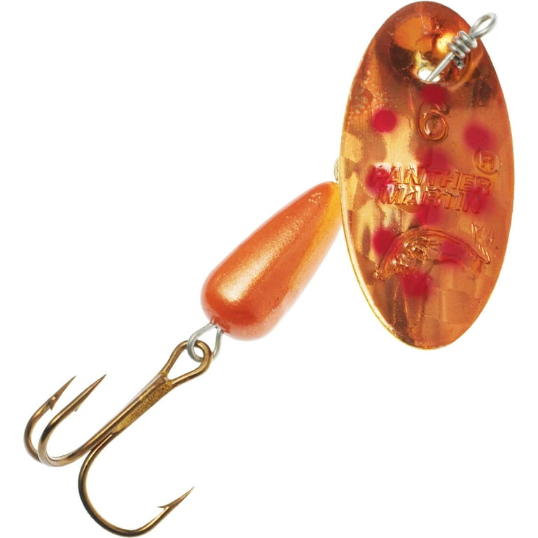 Panther Martin PMH_4_CDH Classic Holographic Spinners Fishing Lure - Copper  Dots Holographic - 4 (1/8 oz) 