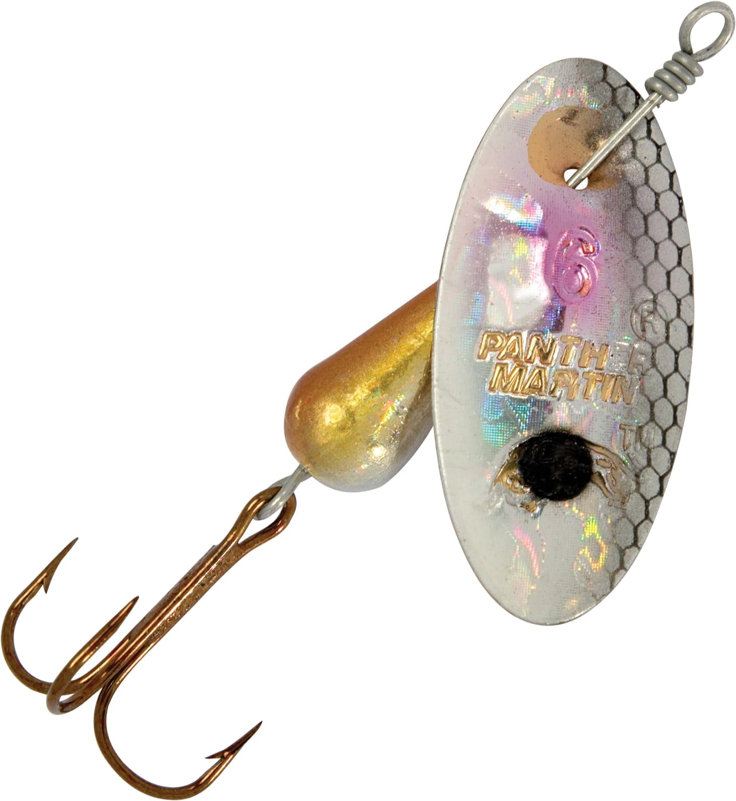 Panther Martin PMH_2_RTH Classic Holographic Spinners Fishing Lure -  Rainbow Trout Holographic - 2 (1/16 oz) 