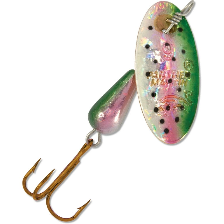 Panther Martin PMH_6_RTH Classic Holographic Spinners Fishing Lure -  Rainbow Trout Holographic - 6 (1/4 oz)