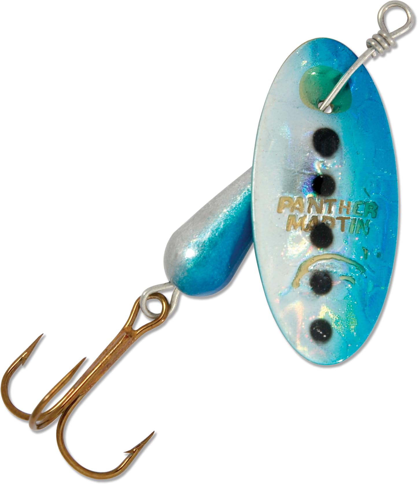 Panther Martin PMH_6_SBH Classic Holographic Spinners Fishing Lure -  Silver/Blue Holographic - 6 (1/4 oz) 