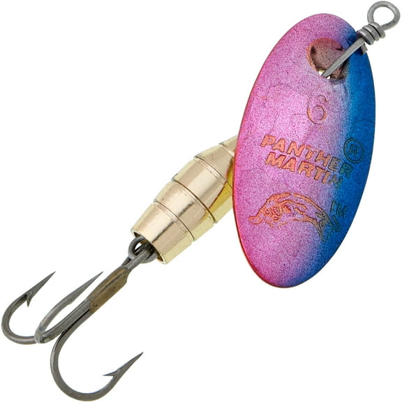 Panther Martin PMHD_2_PBH Deluxe Holographic Fishing Spinner Fishing Lure - Purple/Blue Holographic - 2 (1/16 oz)