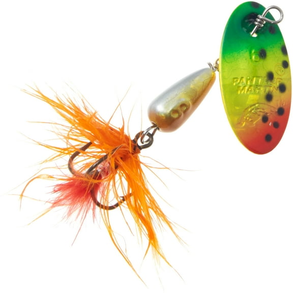 Panther Martin PMHF_2_FTOR Holographic Nature Series Dressed Teardrop Spinners Fishing Lure - Fire Tiger Holo Orange Red - 2 (1/16 oz)