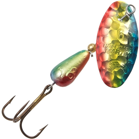 Panther Martin PMHMH_6_HRB Holy Hammered Spinner Fishing Lure - Rainbow Brite - 6 (1/4 oz)
