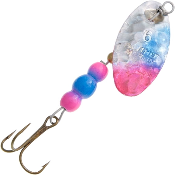 Panther Martin PMHMTTR_2_HPB Two-Tone Roe Hammered Fishing Lure - Hammered Pink Blue - 2 (1/16 oz)