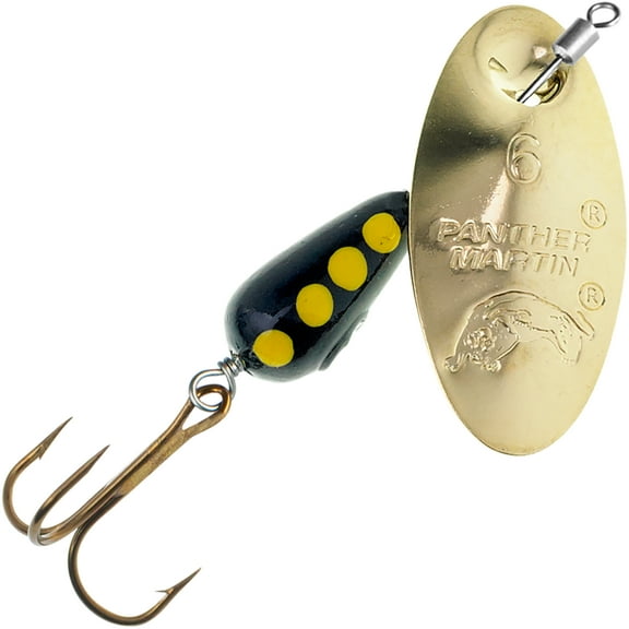 Panther Martin PMISR_4_G InLine SWIVEL Regular Spinners Fishing Lure - Gold - 4 (1/8 oz)