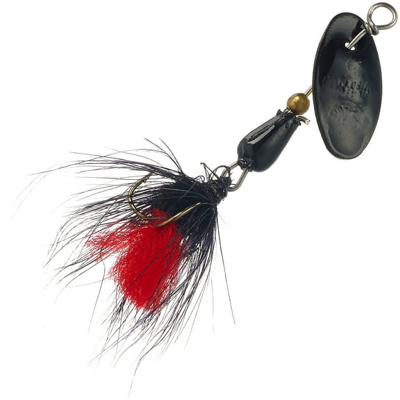 Panther Martin PMMF_0M_BLR MiniFly Teardrop Spinners Fishing Lure - Black Red - 0M (1/48 oz)