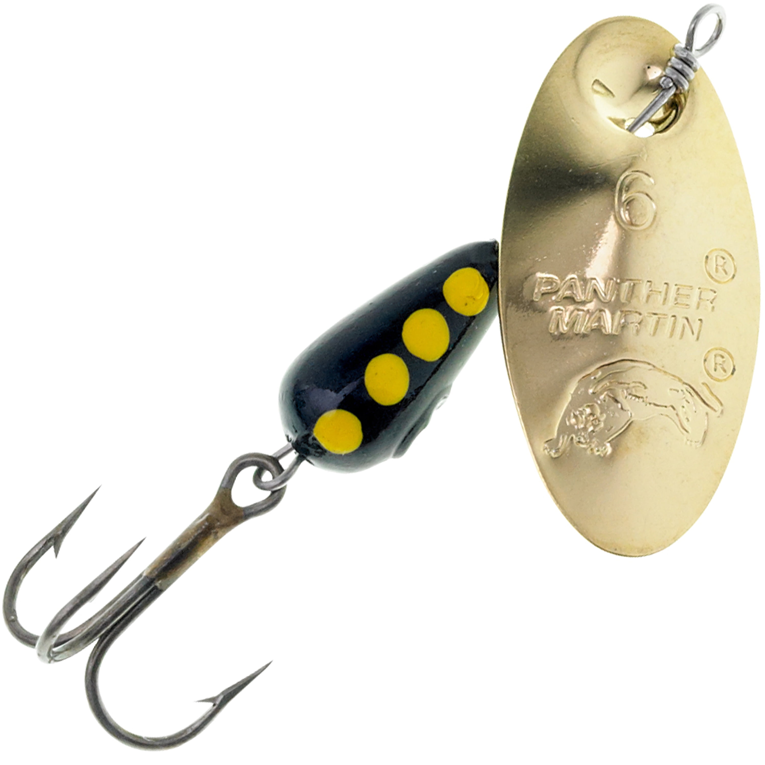 Panther Martin PMR_9_G Classic Regular Teardrop Spinners Fishing Lure -  Gold - 9 (3/8 oz)