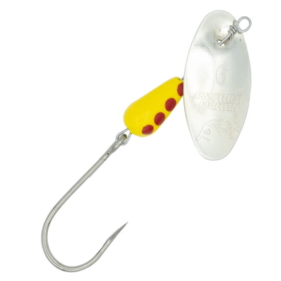 Panther Martin PMRBL_2_S Single Hook Barbless Teardrop Spinners Fishing Lure - Barbless Silver - 2 (1/16 oz.)