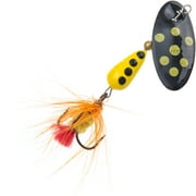 Panther Martin PMSPF_2_BY Nature Series Spotted Fly Dressed Fishing Teardrop Spinner Lure - Black Yellow - 2 (1/16 oz)