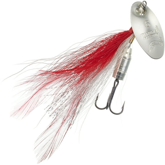 Panther Martin PMSS_15_SWR Barrel Body SonicStreamer Spinners Fishing Lure - Silver/White/Red - 15 (1/2 oz)