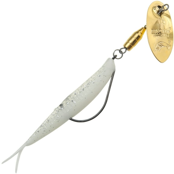 Panther Martin PMWRG_9WR_WI Weed Runner Saltwater/Freshwater Spinner Fishing Lure - Gold White Ice - 9WR (3/8 oz)