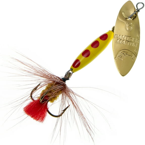 Panther Martin PMWSRF_2_GBR WillowStrike Regular Fly Spinners Fishing Lure - Gold/Brown Fly - 2 (1/16 oz)
