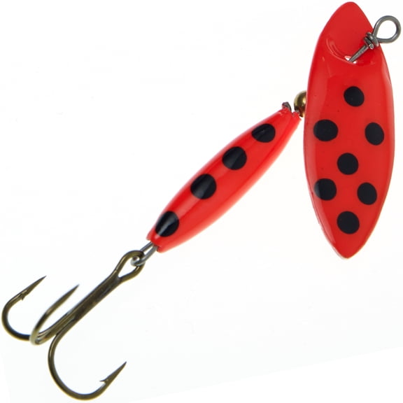 Panther Martin PMWSSP_4_FLT WillowStrike Spotted Spinners Fishing Lure - Fluorescent Orange - 4 (1/8 oz)