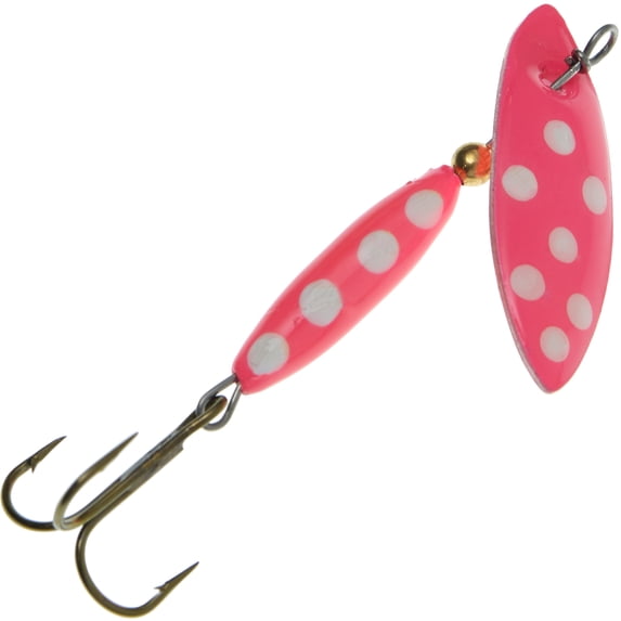 Panther Martin PMWSSP_4_PK WillowStrike Spotted Spinners Fishing Lure - Spotted Pink - 4 (1/8 oz)