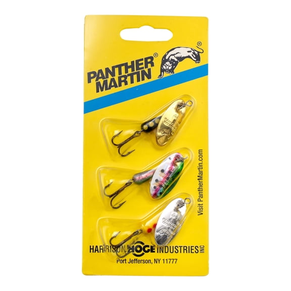 Panther Martin Teton Trout Spinner Fishing Lures, Assorted Sizes, 3 Pack