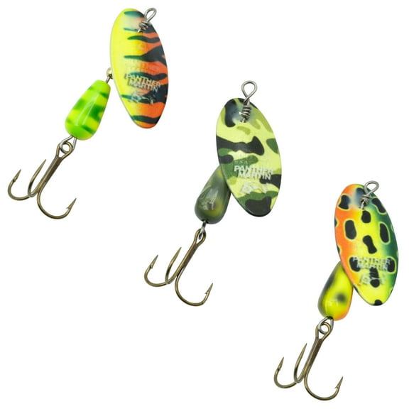 Panther Martin VIUV3 FishSeeUV Vibrant Image Spinners Fishing Lure Kit - Assorted - Pack of 3