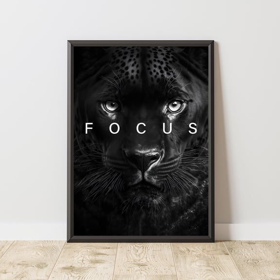 Panther Poster, Panther Wall Art, Motivational Poster, Motivational Print, Motivation Wall Art, Inspirational Print, Office Decor, Poster Only