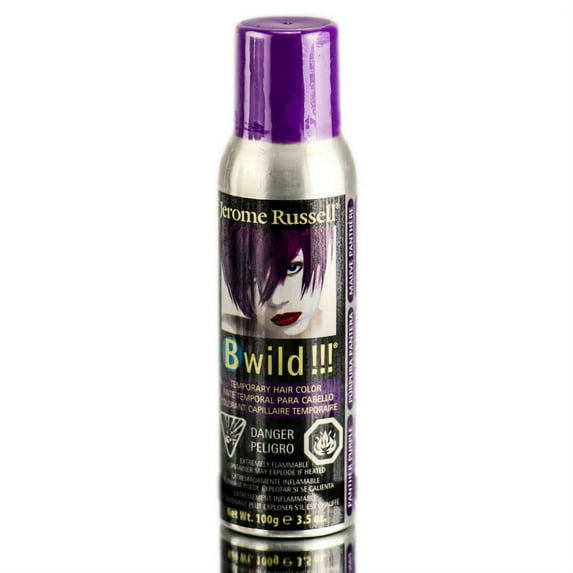 Panther Purple - 3.5 oz , Jerome Russell Bwild Temporary Hair Color Spray , Hair Scalp Head - Pack of 3 w/ SLEEKSHOP Teasing Comb