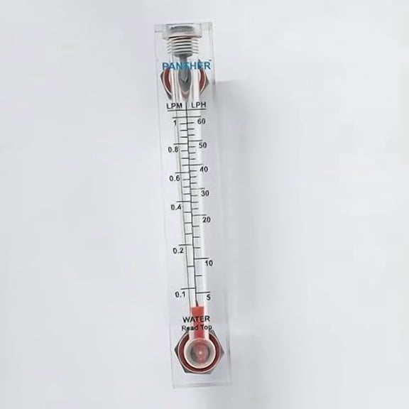 Panther Rotameter flow meter 50 LPH Flow Rate 1/4" INCH IN OUT PANEL MOUNT
