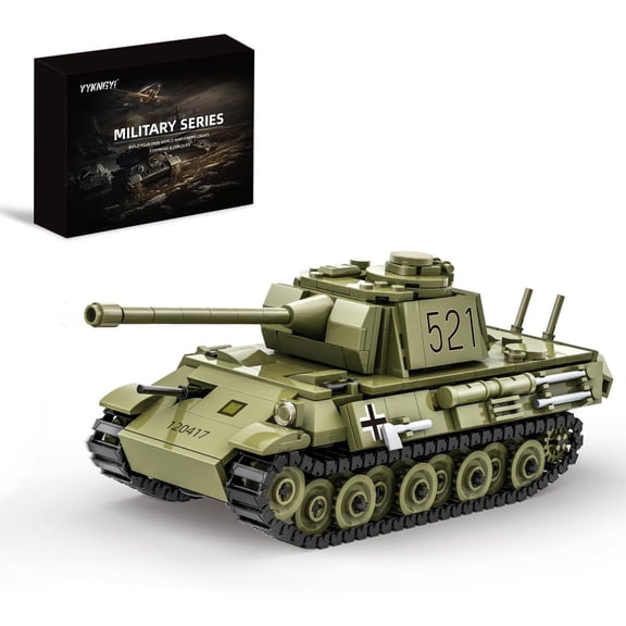 Panther Tank Building Set, Compatible with Lego Military Tank, WW2 Army Toys Historical Collection Model for Military Fans, Gifts for Teens Kids Boys 8-14 (638PCS)