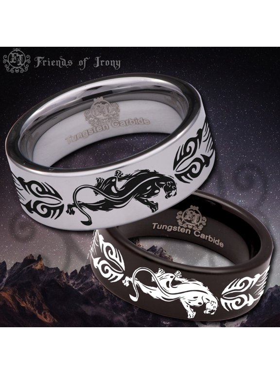 Panther Tungsten Carbide Ring