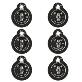 Panther Vision Button LAMP Adhesive LEDs Light Package - Lightweight, Ultra Small, Ultra Bright LED Utility Lights 6-Pack