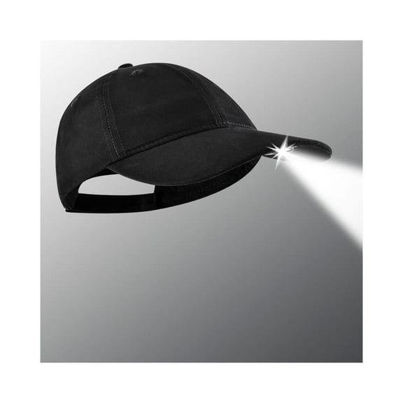 Panther Vision LED Hat Light - POWERCAP 3.0 USB Rechargeable Baseball Cap with Light Built in - LED Cap Visor Light with Bright Headlight and IPX4 Rating Gifts for Dad Father Men Husband